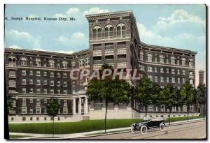 Old Postcard St Joseph Hospital Kansas City Mo