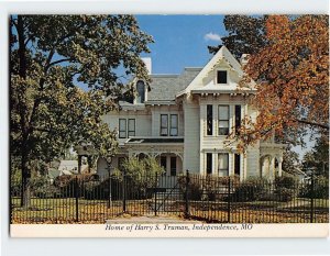 Postcard Home of Harry S. Truman Independence Missouri USA