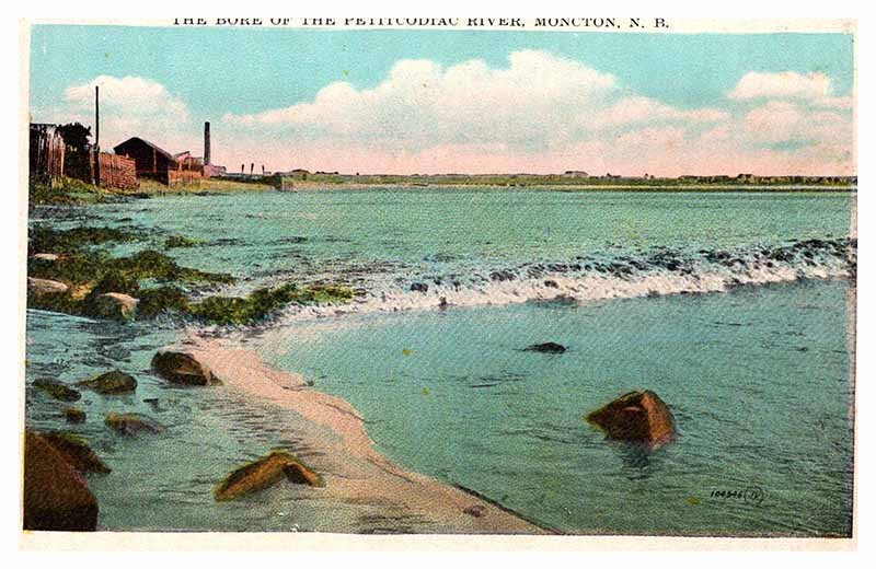 Postcard WATER SCENE Moncton New Brunswick NB AQ7727