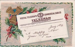 Postal Tellegraph Telegram Postcard Sent 2 January 1910