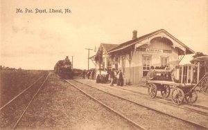 Liberal Missouri Train Station Vintage Postcard AA41976