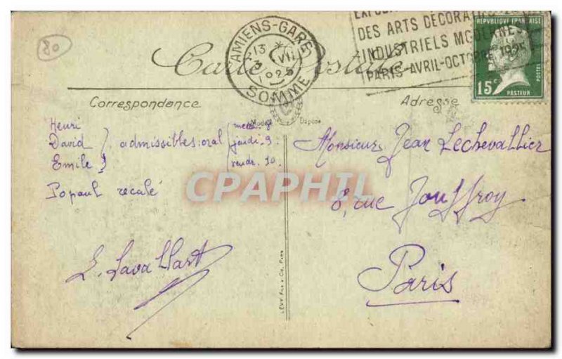 Old Postcard Amiens Puvis de Chavannes Gallery Museum