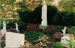 St. Elizabeth Church Garden Eureka Springs Arkansas Postcard PC551