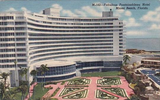 Florida Miami Beach Fabulous Fontainebleau Hotel 1957