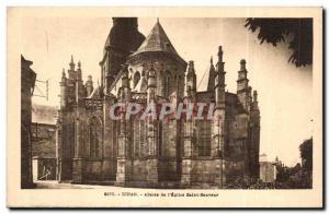 Postcard Old Dinan I Apse of Saint Sauveur Church