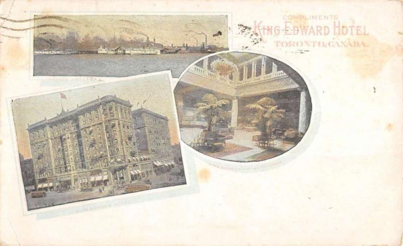 Toronto Canada King Edward Hotel Multiview Antique Postcard K86862