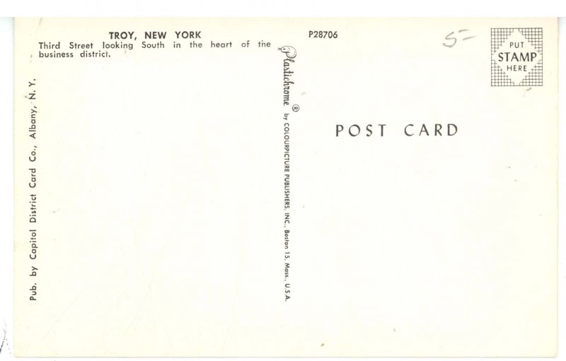 NY - Troy.  F.W. Woolworth Store, Third Street ca 1955