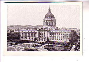 Small Sized Postcard, City Hall San Francisco California