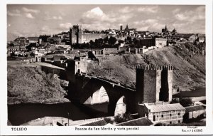 Spain Toledo Puente de San Martin y Vista Parcial Vintage RPPC C186