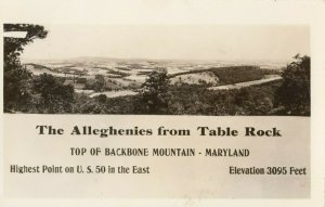 RP; Backbone Mountain , Maryland , 1940s ; Top