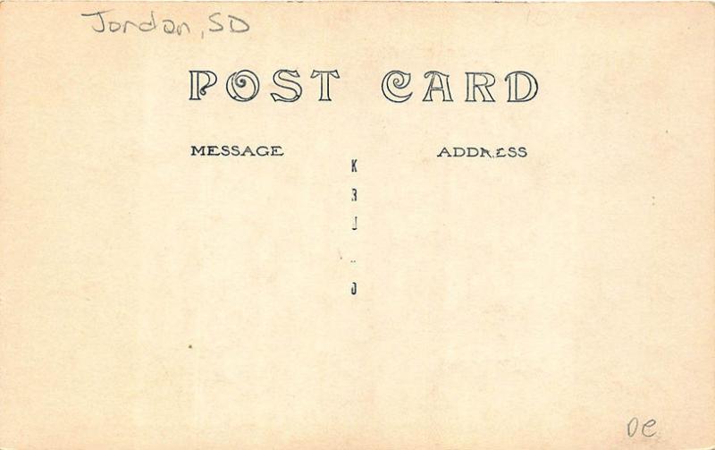 Jordan Tripp County SD Hotel Jordan Post Office Telephone Exchange RPPC Postcard