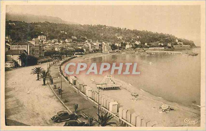 Old Post Card Le Lavandou (Var) Riviera Vision Morning on the Beach