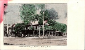 Postcard NY Richfield Springs Tunnicliffe Cottage