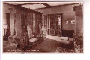 Real Photo, Library Magalene College Cambridge England, Walter Scott, Bradford