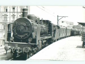 Old rppc LOCOMOTIVE TRAIN SCENE Great Postcard AB2074