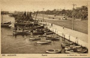 spain, ALICANTE, Puerto, Fishing Boats (1920s) Roisin 509