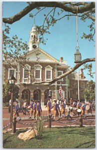 Vintage Walt Disney World Sons of Liberty Postcard Fife & Drum Corps