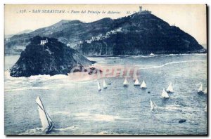 Postcard Modern Spain Espana Spain San Sebastian Paseo del principle of Asturias