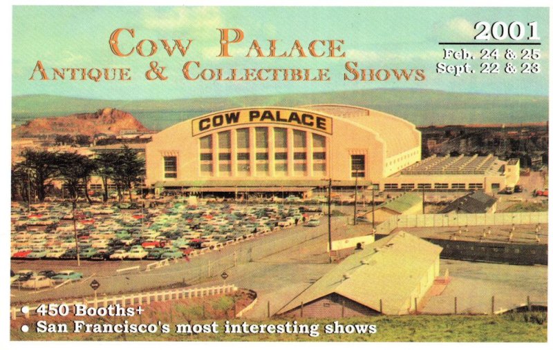 Cow Palace San Fransisco Exhibition 2001 Advertising Postcard