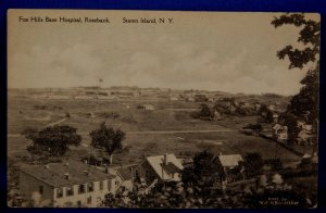 Vintage Fox Hills base Hospital Rosebank Staten Island NY Postcard            A2