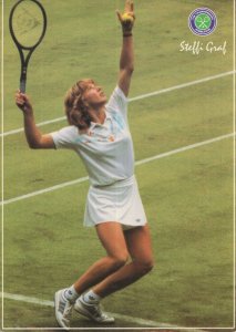 Steffi Graf German Tennis Superstar Wimbledon Lawn Postcard