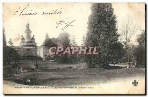 Old Postcard Chatellerault Square Gambetta and Chateau d & # 39eau