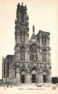 Vintage Postcard Nancy L'Eglise Saint Pierre Catholic church in Nancy, France