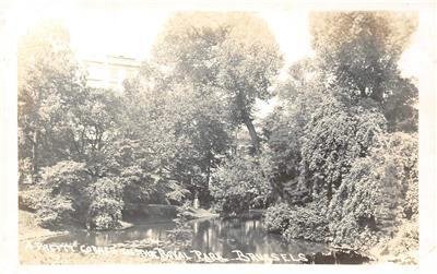 RPPC Pretty Corner Royal Park, Brussels Belgium Pond ca 1910s Vintage Postcard