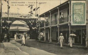 Madagascar Diego-Suarez Antisiranana Arc de Triomphe Used Postcard