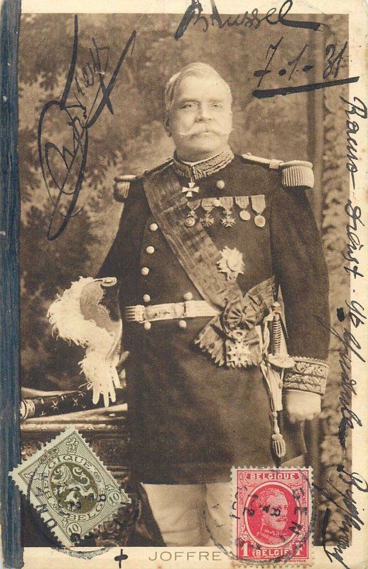 ww1 French & Belgian military characters leaders generals marshals postcards lot