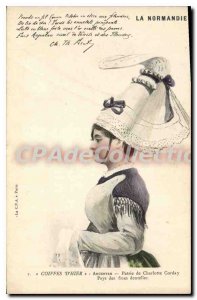 Postcard Old Normandy Caps On Yesterday Charlotte Corday Argentan