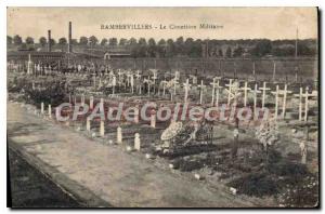 Old Postcard Rambervillers The Military Cemetery