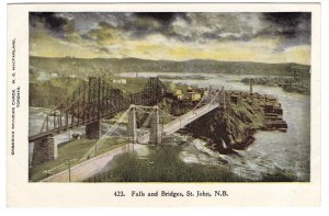 Falls and Bridges, St John, New Brunswick, Railway and Car