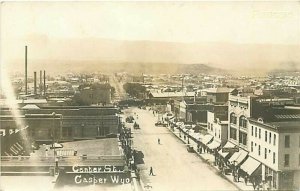 WY, Casper, Wyoming, Center Street, RPPC