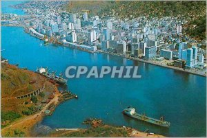 Postcard Modern Vittoria Vista aerea da odade e Porto Brasil