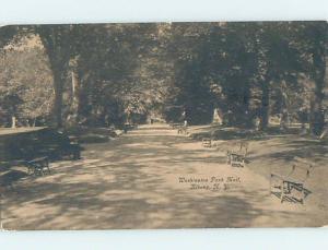 Unused Divided-Back PARK SCENE Albany New York NY H2646