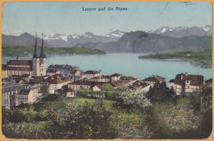 Lucerne, Switzerland, Luzern und die Alpen (Lucerne and the Alps)