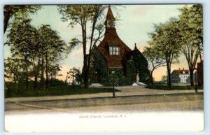 LONSDALE, Rhode Island RI ~ CHRIST CHURCH c1900s Providence County Postcard