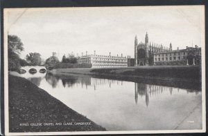 Cambridgeshire Postcard - King's College Chapel & Clare, Cambridge RS11315