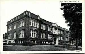 Vtg High School Monmouth Illinois IL Unused Postcard