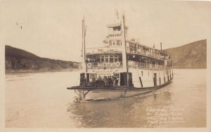 DS1/ RPPC Postcard c1910 Steamer Casco Ship Yukon River Canada 413