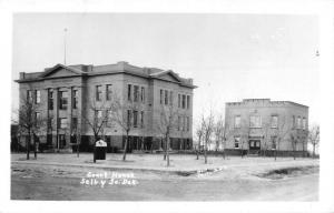 Selby South Dakota Court House Real Photo Antique Postcard K82268