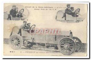 Circuit of the Seine Inferieure Old Postcard Grand Prix LACF 7 July 1908 on P...