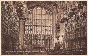 uk39538 interior st georges chapel windsor real photo  uk lot 22 uk