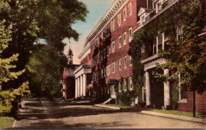 North Carolina Winston Salem Salem College Handcolored Albertype