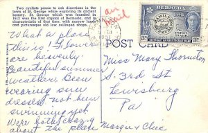 Street in St. George Bermuda Postcard