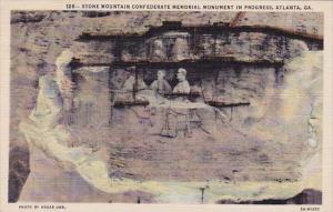 Stone Mountain Confederate Memorial monument In Progress Atlanta Georgia