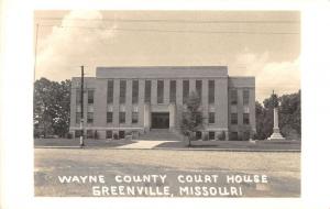Greenville Missouri Wayne Court House Real Photo Antique Postcard K38714