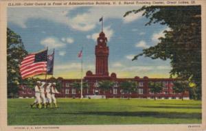 Illinois Great Lakes Color Guard In Front Of Administration Building U S Nava...