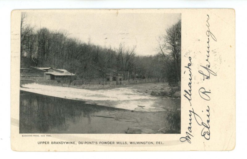 DE - Wilmington. Upper Brandywine & DuPont Powder Mills ca 1905